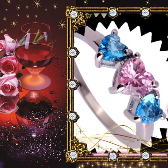 Three Heart Ring π - Picture 6 of 8